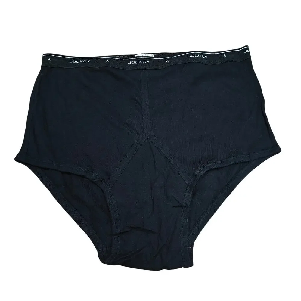Vintage Jockey Classic Brief Black Mens 44 Cotton